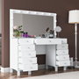 Hanah Home Mesa de Maquillaje BJ137 - 3847 Blanca con 13 Focos